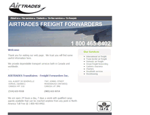 Tablet Screenshot of airtradesfreight.com